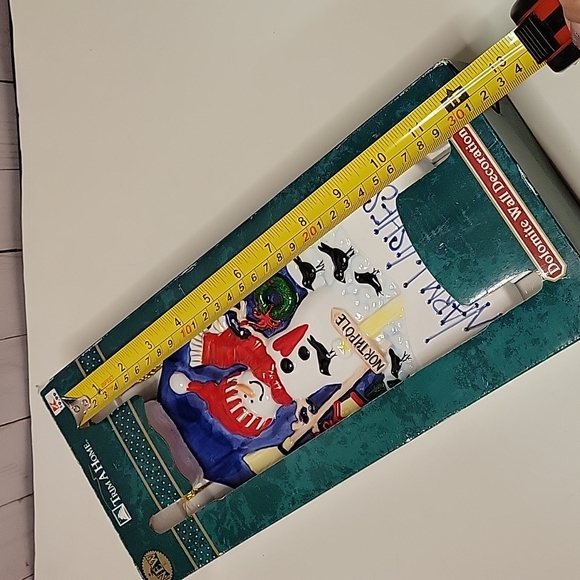 Lot of 2 Vintage Kmart Trim A Home Dolomite Figurine/ Wall Decoration Snowman - Picture 8 of 14